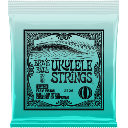 Cordes Ukulélé à Boules Black ERNIE BALL 2326 - Macca Music