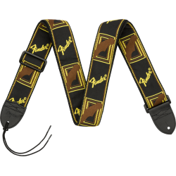 Sangle Pour Guitare Et Basse FENDER BLK Yellow Brown Mono Srap - Macca Music