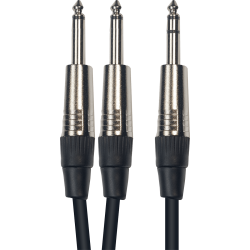 Câble Jack - Double Jack Stéréo YELLOW CABLE ECO K05-3 - Macca Music