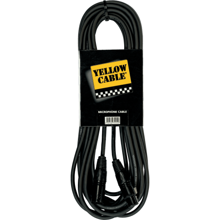 Câble XLR/XLR YELLOW CABLE ECO M20X - Macca Music