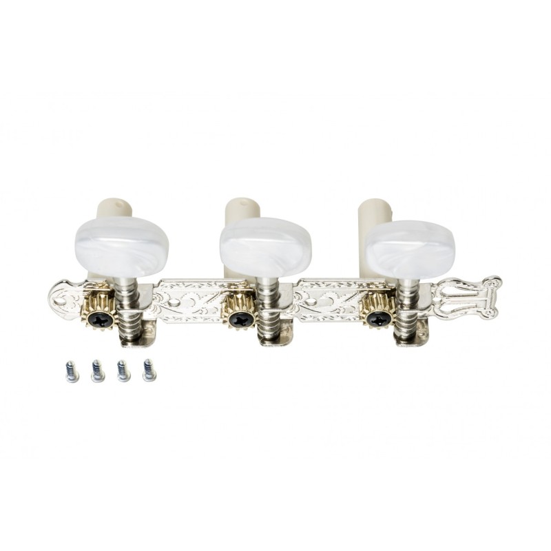 STAGG Open machine heads 3 x 3, classical type, for acoustic guitar, chromed G  - Macca Music -