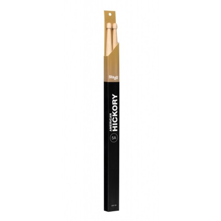 STAGG Paire de Baguettes Hickory, série V/5A - Pointe en Bois - Macca Music -