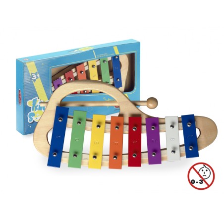 STAGG Métallophone CourbeAavec 8 lames de Différentes Couleurs - Macca Music -