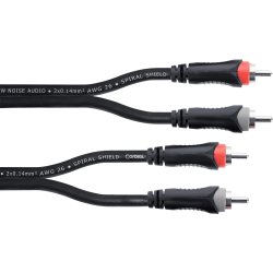 Câble CORDIAL RCA/RCA 3M EU3CC - Macca Music