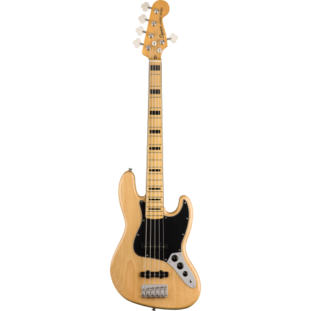 Basse Electrique 5 Cordes SQUIER CV 70s Jazz Bass MN NAT - Macca Music