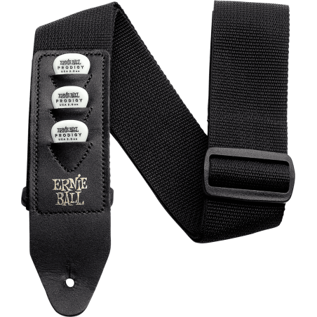 Sangle Pour Guitare Et Basse ERNIE BALL Black Strap - Macca Music