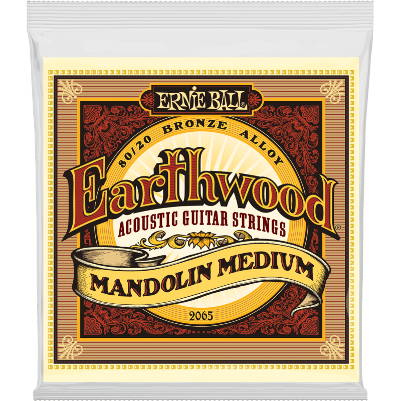 Cordes Pour Mandoline ERNIE BALL Earthwood Medium 2065 - Macca Music