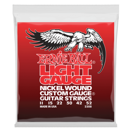 Cordes Pour Guitare Electrique ERNIE BALL 2208 Nickel 11-52 - Macca Music