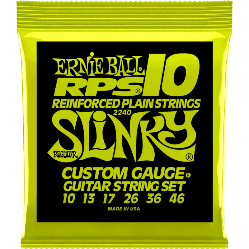 Cordes Guitare Electrique ERNIE BALL 2240 RPS Regular Slinky 10-46 - Macca Music
