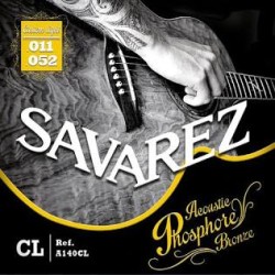 Jeu de Corde Pour Guitare Acoustique SAVAREZ A140L - Macca Music