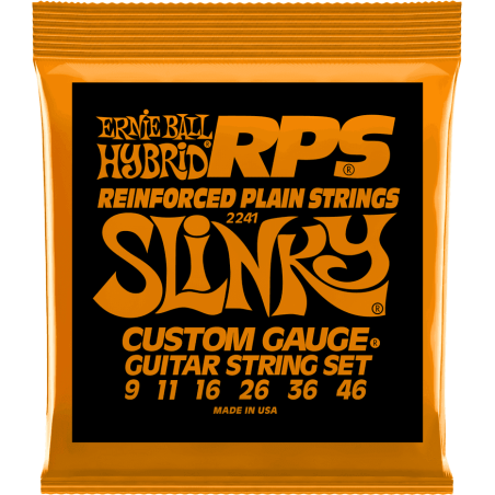 Cordes Pour Guitare Electrique ERNIE BALL 2241 RPS Hybrid Slinky 9-46 - Macca Music