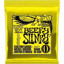 Cordes Pour Guitare Electrique ERNIE BALL 2627 Beefy Slinky 11-54 - Macca Music