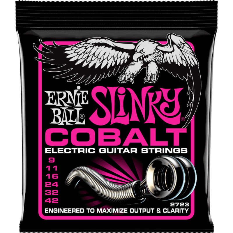 Cordes Guitare Electrique ERNIE BALL 2723 Super Slinky Cobalt 9-42 - Macca Music