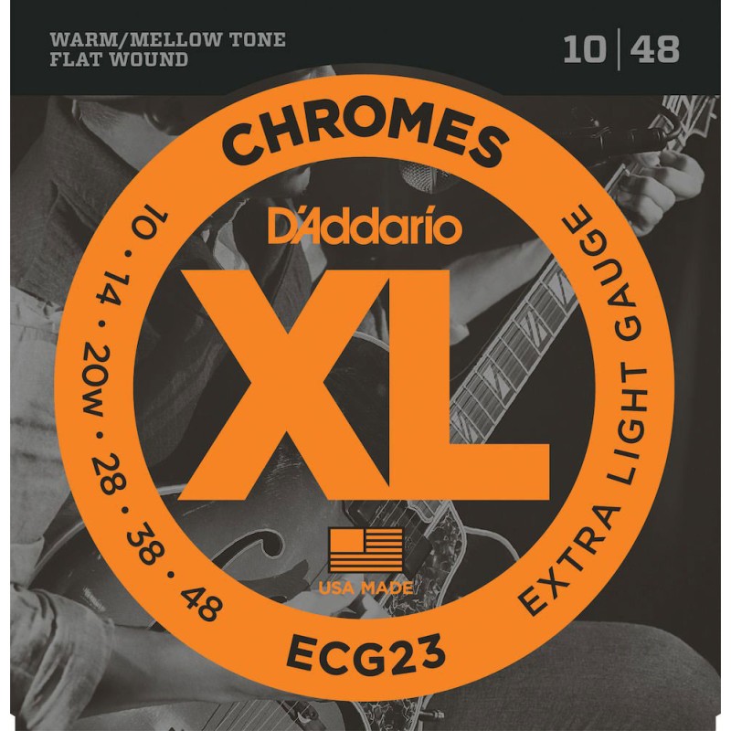 Cordes Pour Guitare Electrique Filet Plat D'ADDARIO ECG23 - Macca Music