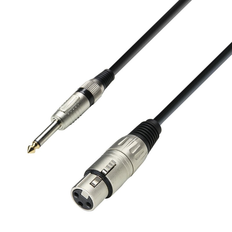 Câble Micro XLR Femelle vers Jack Mono 3m ADAM HALL - Macca Music