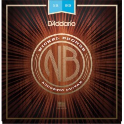 Cordes Pour Guitare Acoustique Nickel Bronze D'ADDARIO NB1253 - Macca Music