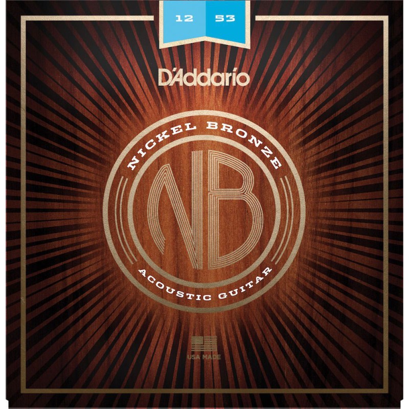 Cordes Pour Guitare Acoustique Nickel Bronze D'ADDARIO NB1253 - Macca Music