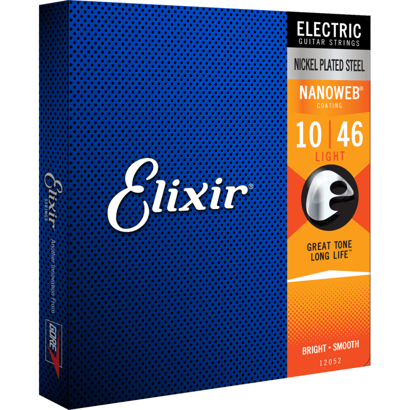 Cordes Pour Guitare Electrique ELIXIR 12052 Nanoweb 10-46 - Macca Music