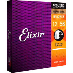 Cordes Pour Guitare Acoustique ELIXIR 16077 Medium Light PH 15-56 - Macca Music