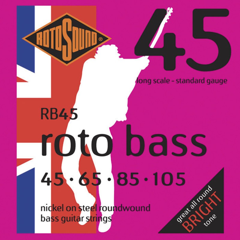 Cordes Pour Basse Electrique ROTOSOUND RB45 45-105 - Macca Music