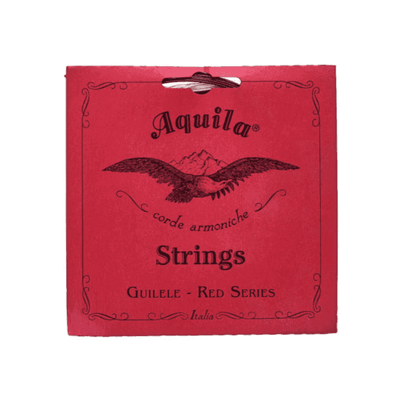 Cordes Pour Guilélé Rouges Accordage En La AQUILA Guilele 133C - Macca Music