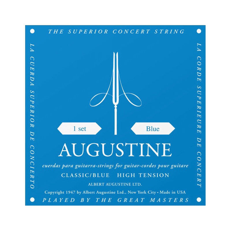 Cordes Pou Guitare Classique AUGUSTINE Standard Blue - Macca Music