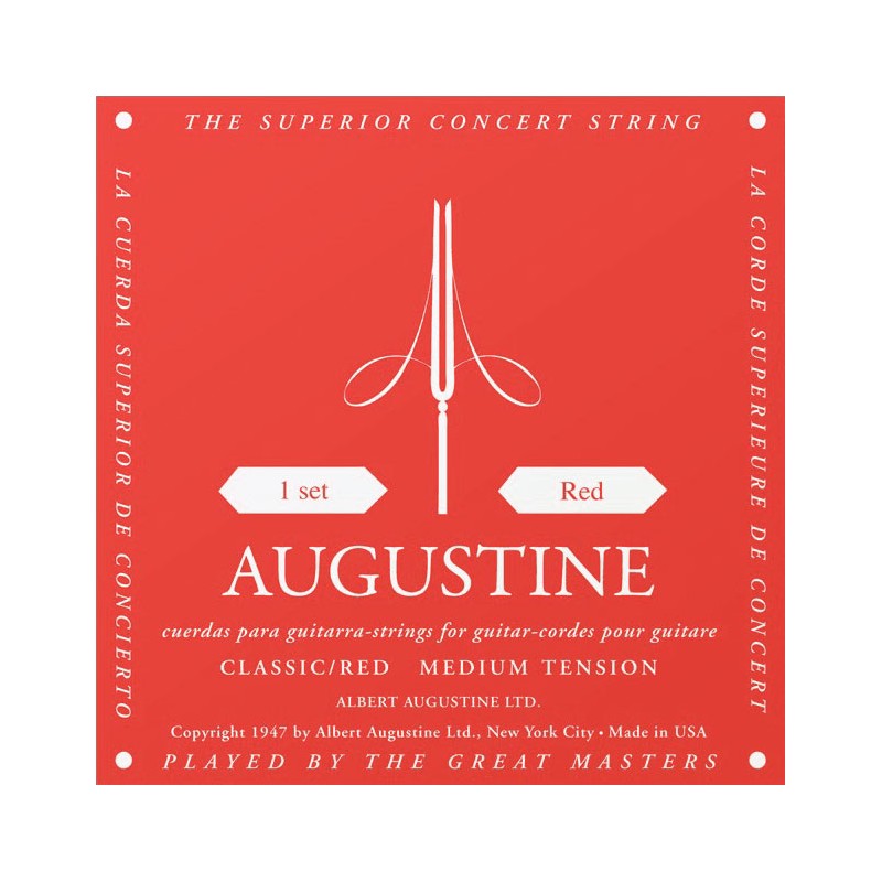 Cordes Pour Guitare Classique AUGUSTINE Standard Rouge - Macca Music
