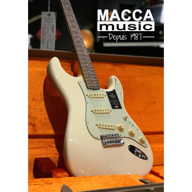Guitare Electrique Fender American Vintage II 1961 Stratocaster RW OWT - Macca Music