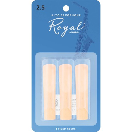 Lot De 3 Anches Pour Saxophone Alto ROYAL RJB0325 - Macca Music