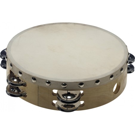 STAGG Tambourin 8" Pré-Accordé En Bois, Peau Fixe Rivetée - Macca Music