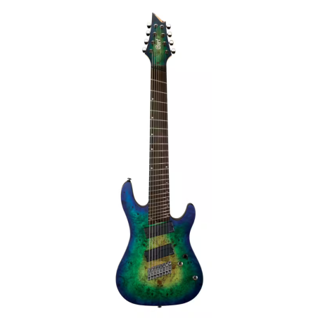 Guitare Electrique 8 Cordes CORT KX508MS Mariana Blue Burst - Macca Music