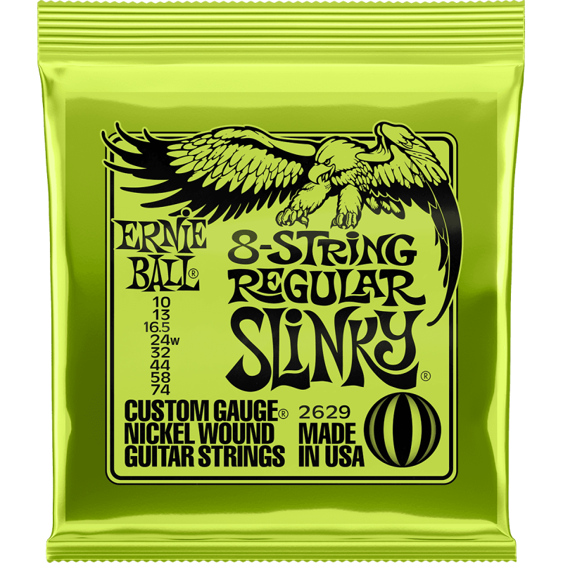 Cordes Pour Guitare Electrique ERNIE BALL Regular Slinky 8c 2629 - Macca Music