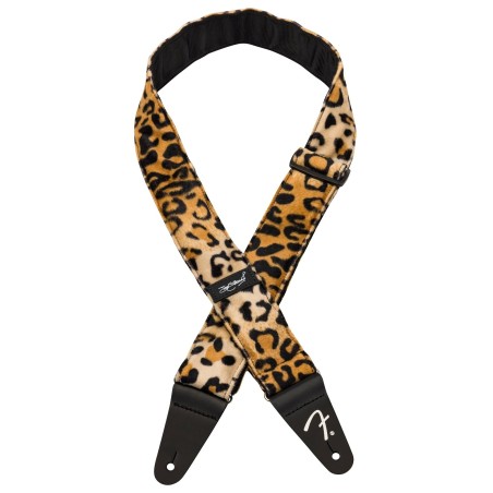 Sangle Pour Guitare Et Basse FENDER Strummer Leopard Strap - Macca Music