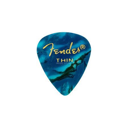 Lot De 12 Mediators Fender Medium Ocean Turq - Macca Music