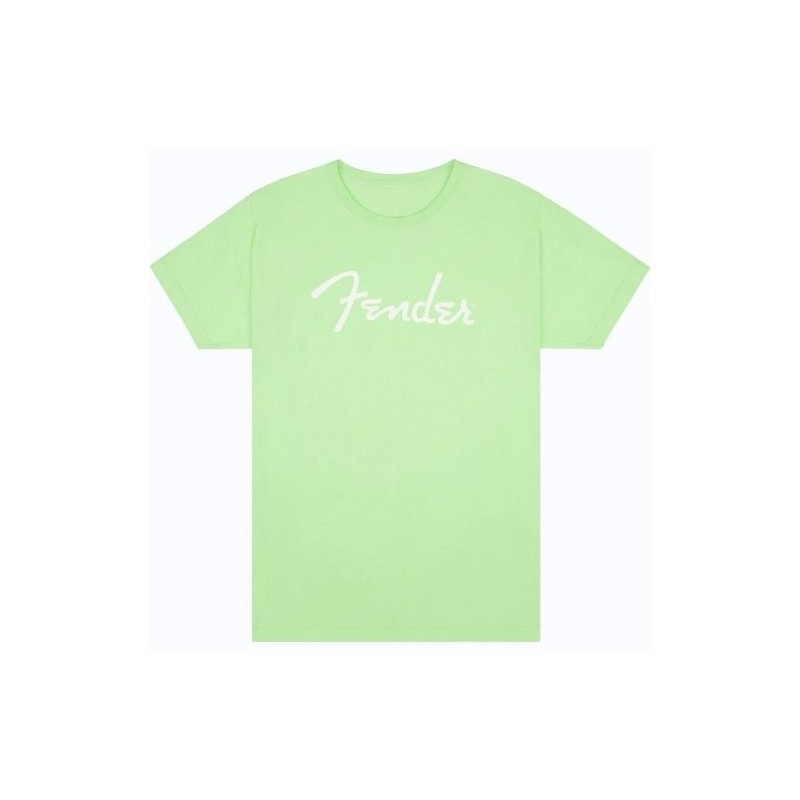 FENDER SPAGHETTI LOGO T-SHIRT, SURF GREEN TAILLE XXL