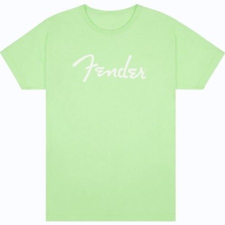 FENDER SPAGHETTI LOGO T-SHIRT, SURF GREEN TAILLE XXL