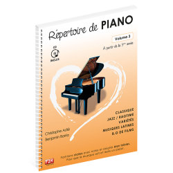 Librairie Musicale REPERTOIRE DE PIANO VOL3 + CD - Macca Music