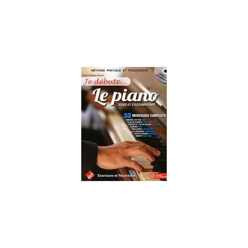 Librairie Musicale JE DEBUTE LE PIANO HIT - Macca Music