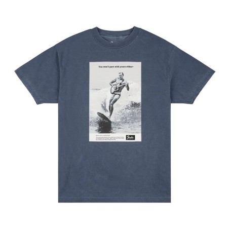 Fender T-Shirt Vintage Ad Surfer Ocean - Macca Music -