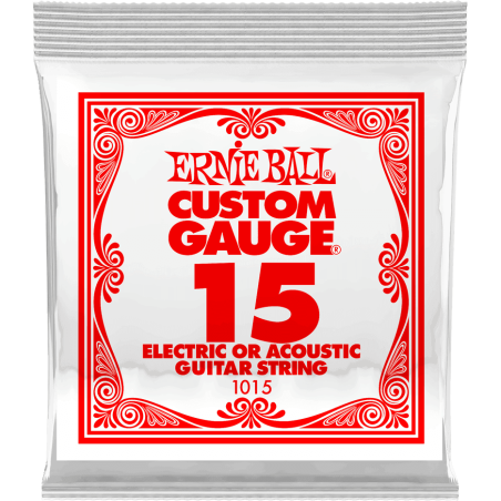 Corde ERNIE BALL Custom Gauge 15 Unité - Macca Music