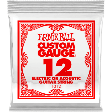 Corde ERNIE BALL Custom Gauge 12 Unité - Macca Music