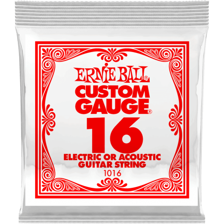 Corde ERNIE BALL Custom Gauge 16 Unité - Macca Music