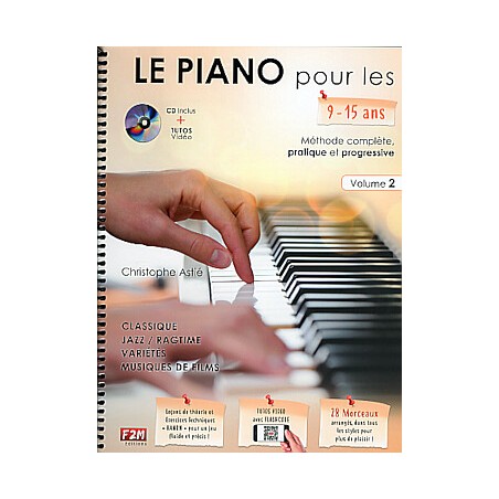 Librairie Musicale LE PIANO POUR LES 9/15 ANS VOL 2 - Macca Music