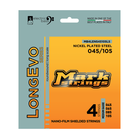 Cordes Pour Basse Electrique MARK STRINGS Long Evo Nickel Plated Steel 45/105 - Macca Music