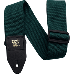 Sangle Pour Guitare Et Basse ERNIE BALL Polypro Vert Foret - Macca Music