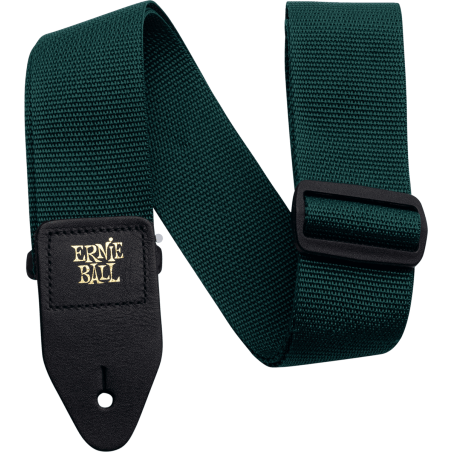 Sangle Pour Guitare Et Basse ERNIE BALL Polypro Vert Foret - Macca Music