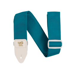 Sangle Pour Guitare Et Basse ERNIE BALL Polypro Sarcelle Blue And White - Macca Music